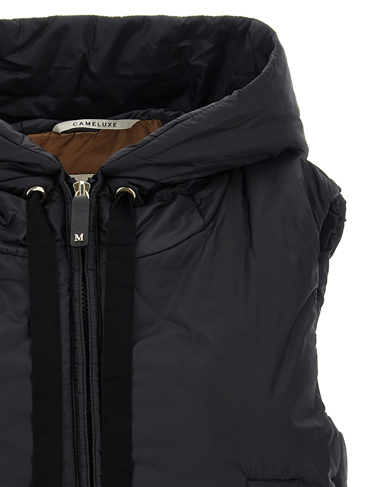 Max Mara Black Polyester Sleeveless Jacket