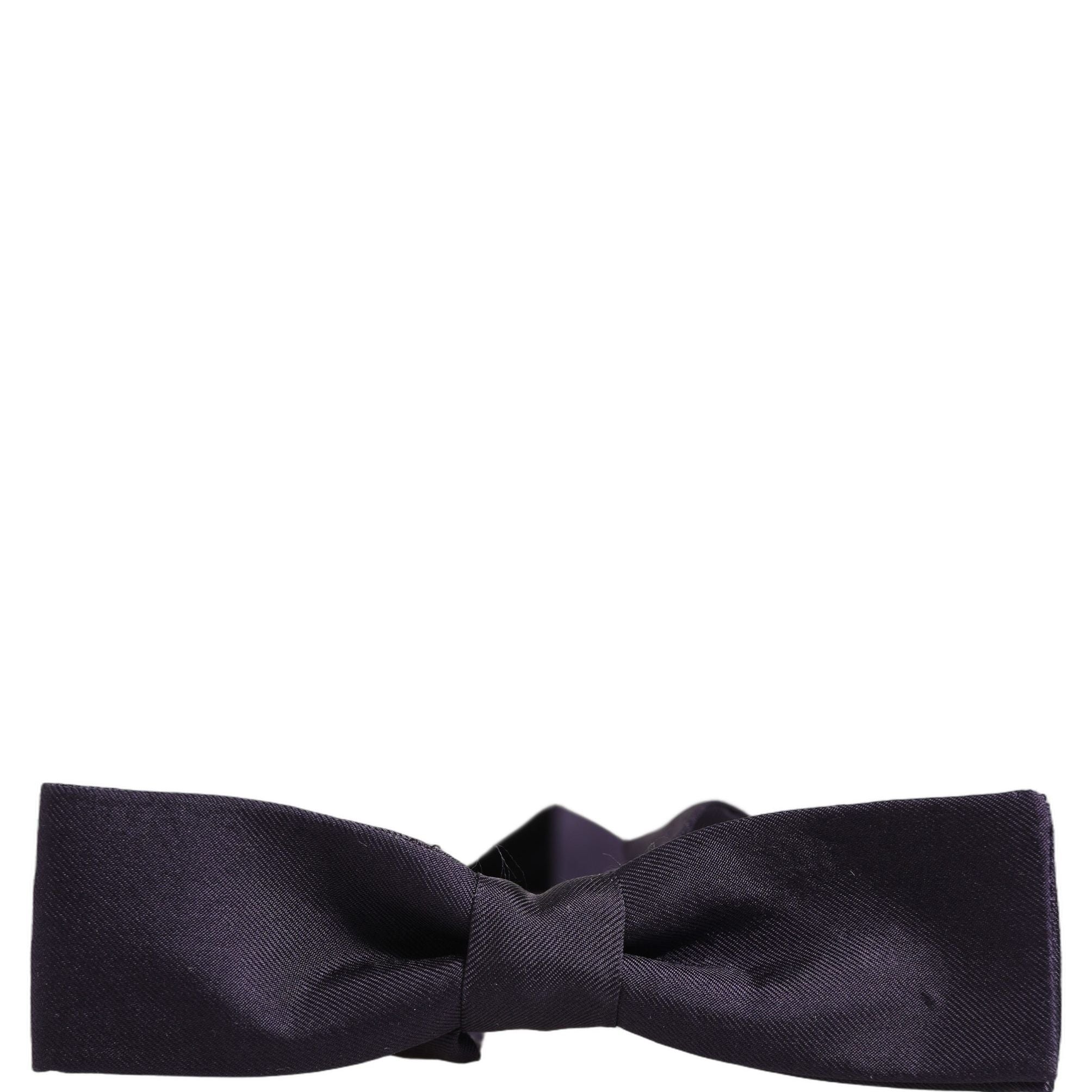 Dolce & Gabbana Men Violet 100% Silk Adjustable Neck Papillon Bow Tie