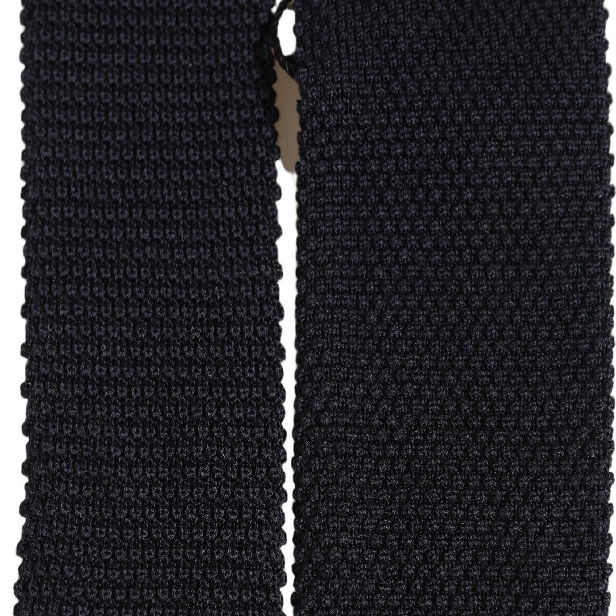 Dolce & Gabbana Men Black 100% Silk Adjustable Men Tied Necktie Tie