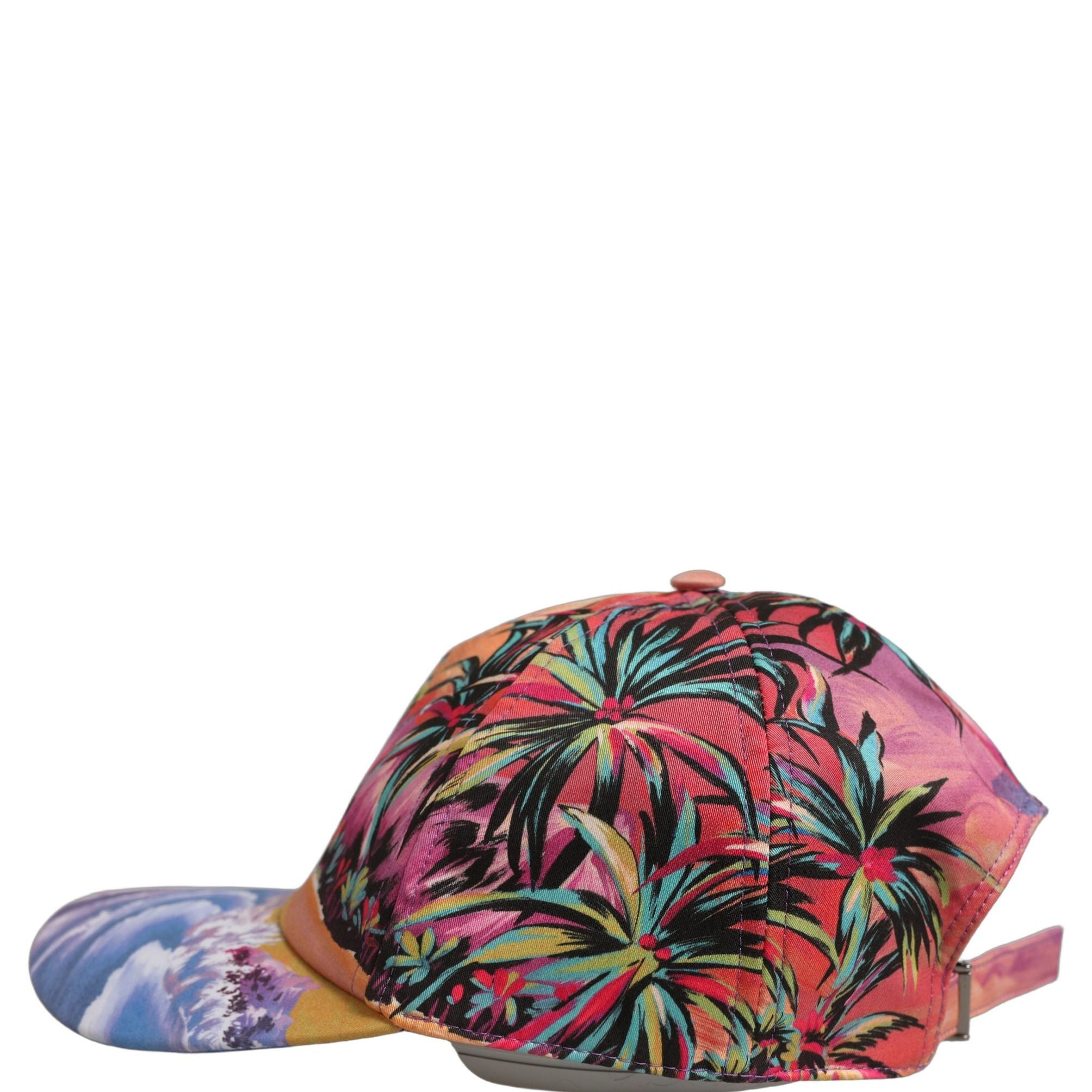 Dolce & Gabbana Multicolor Tropical Themed Baseball Capello Hat
