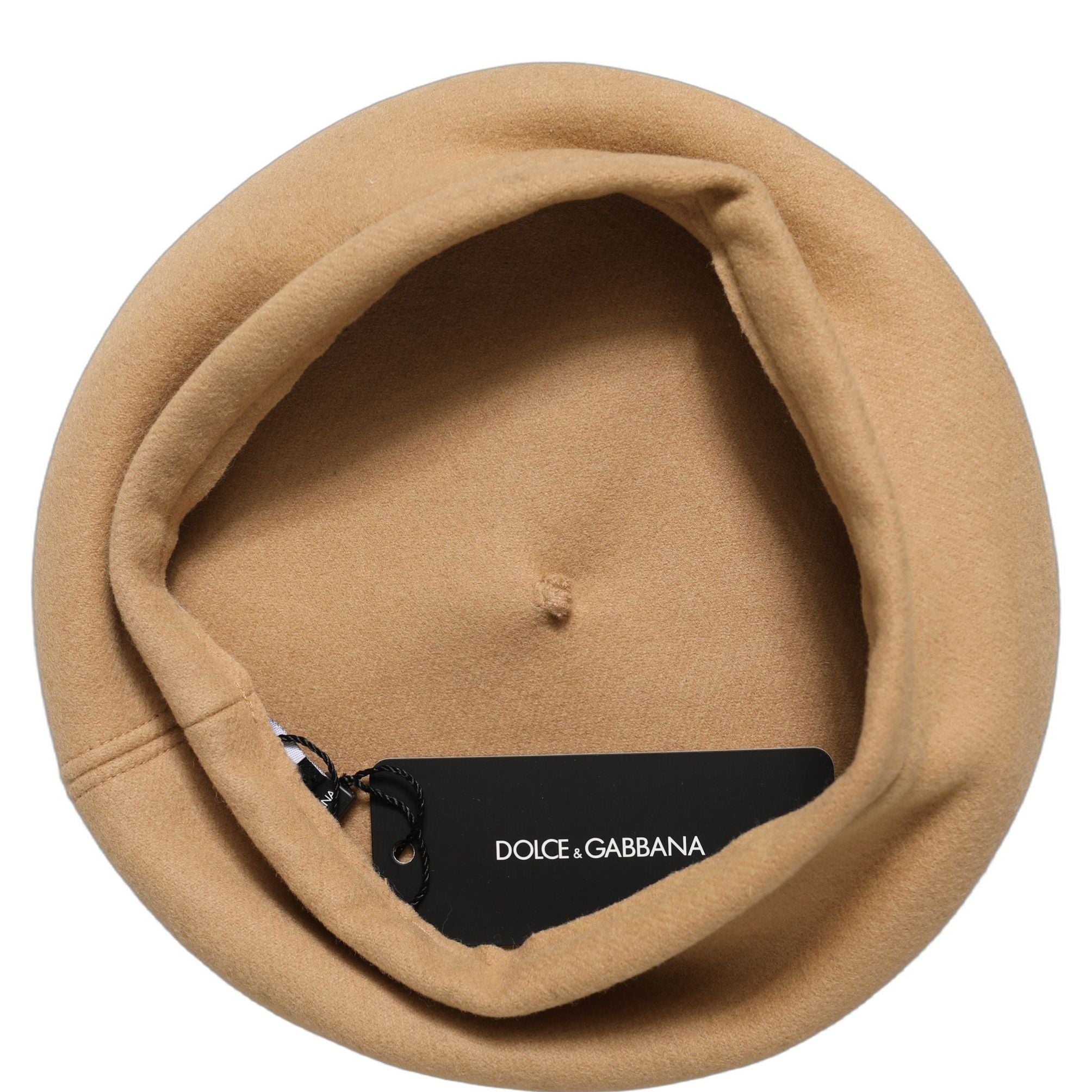 Dolce & Gabbana Beige Wool French Style Beret Capello Hat