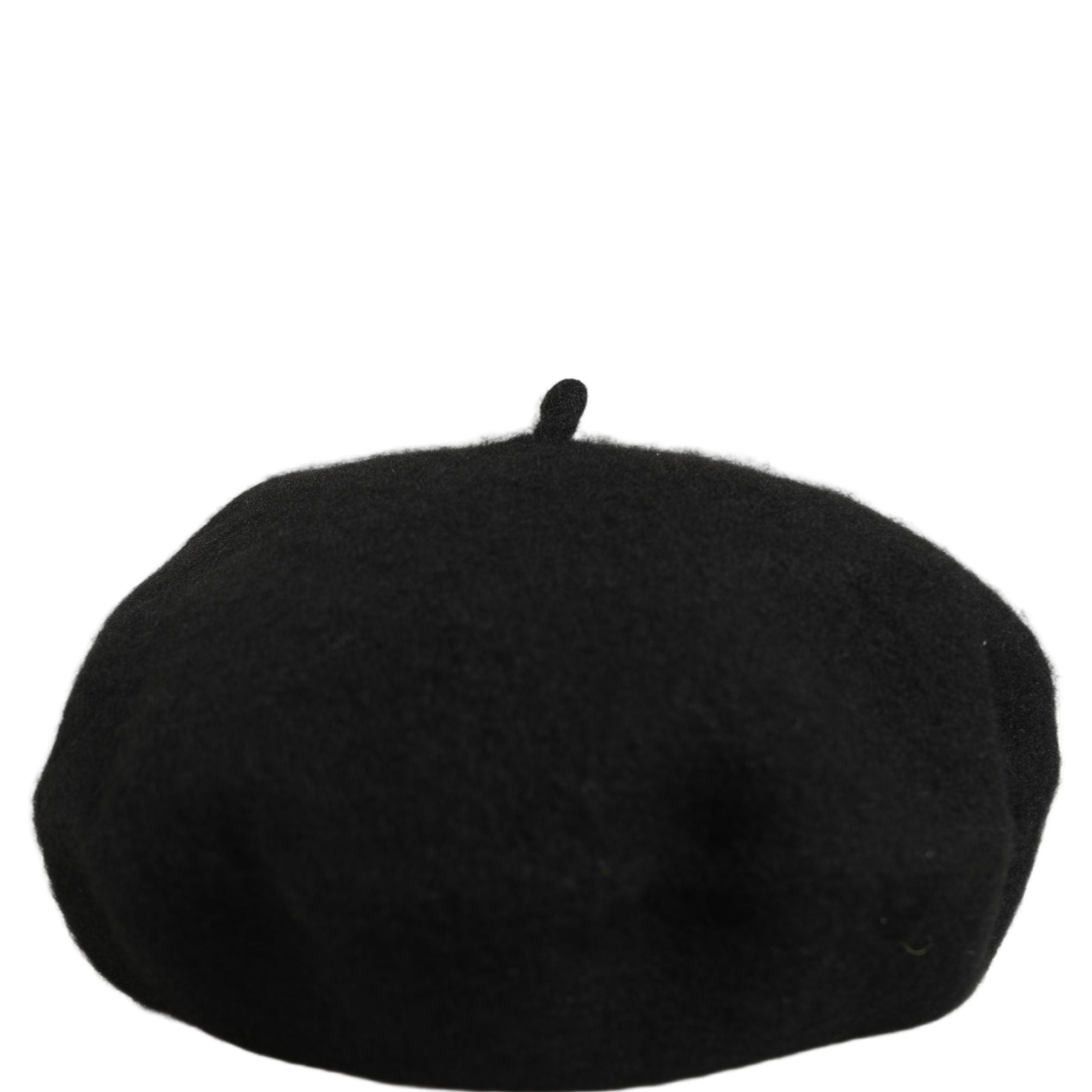 Dolce & Gabbana Black Wool French Style Beret Capello Hat