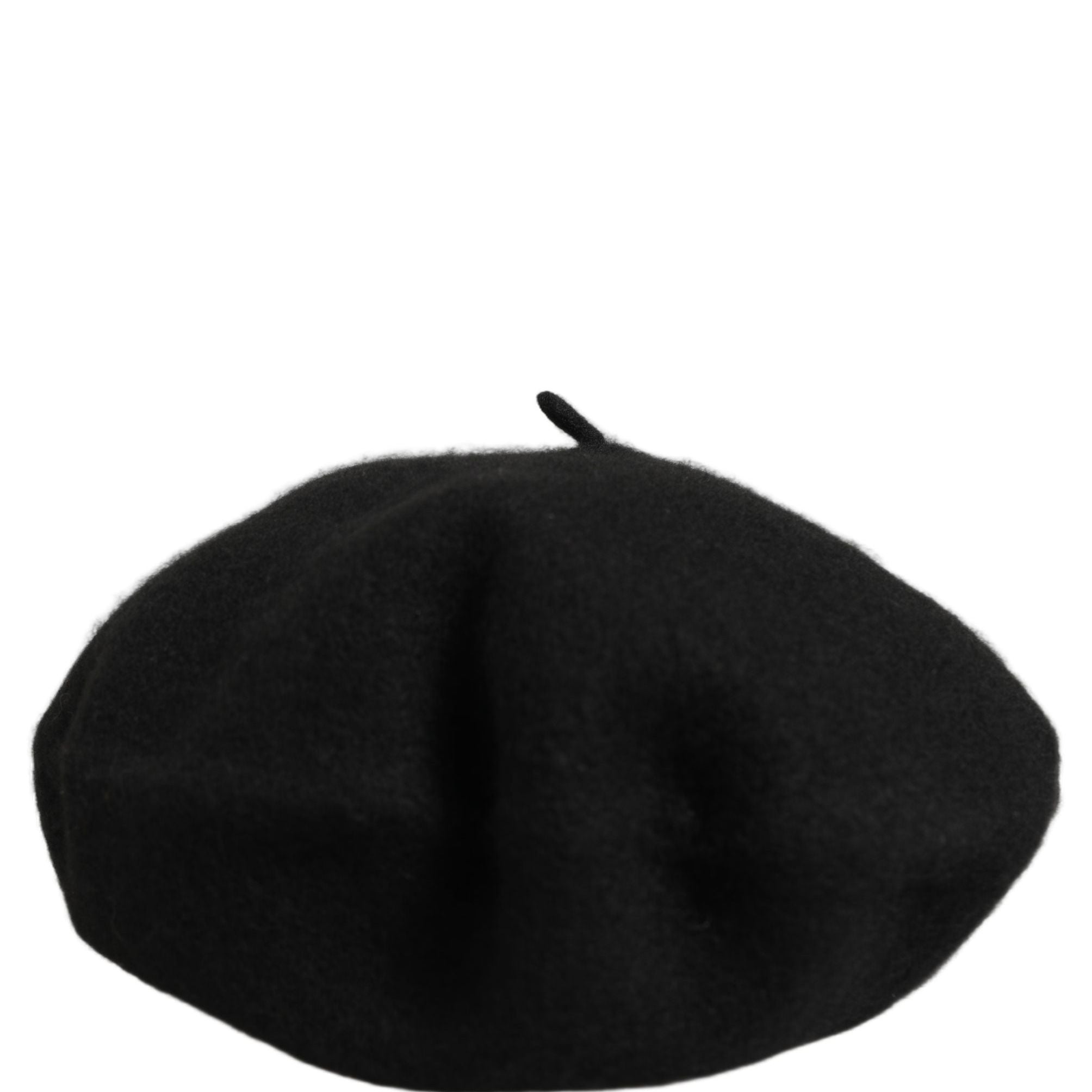 Dolce & Gabbana Black Wool French Style Beret Capello Hat