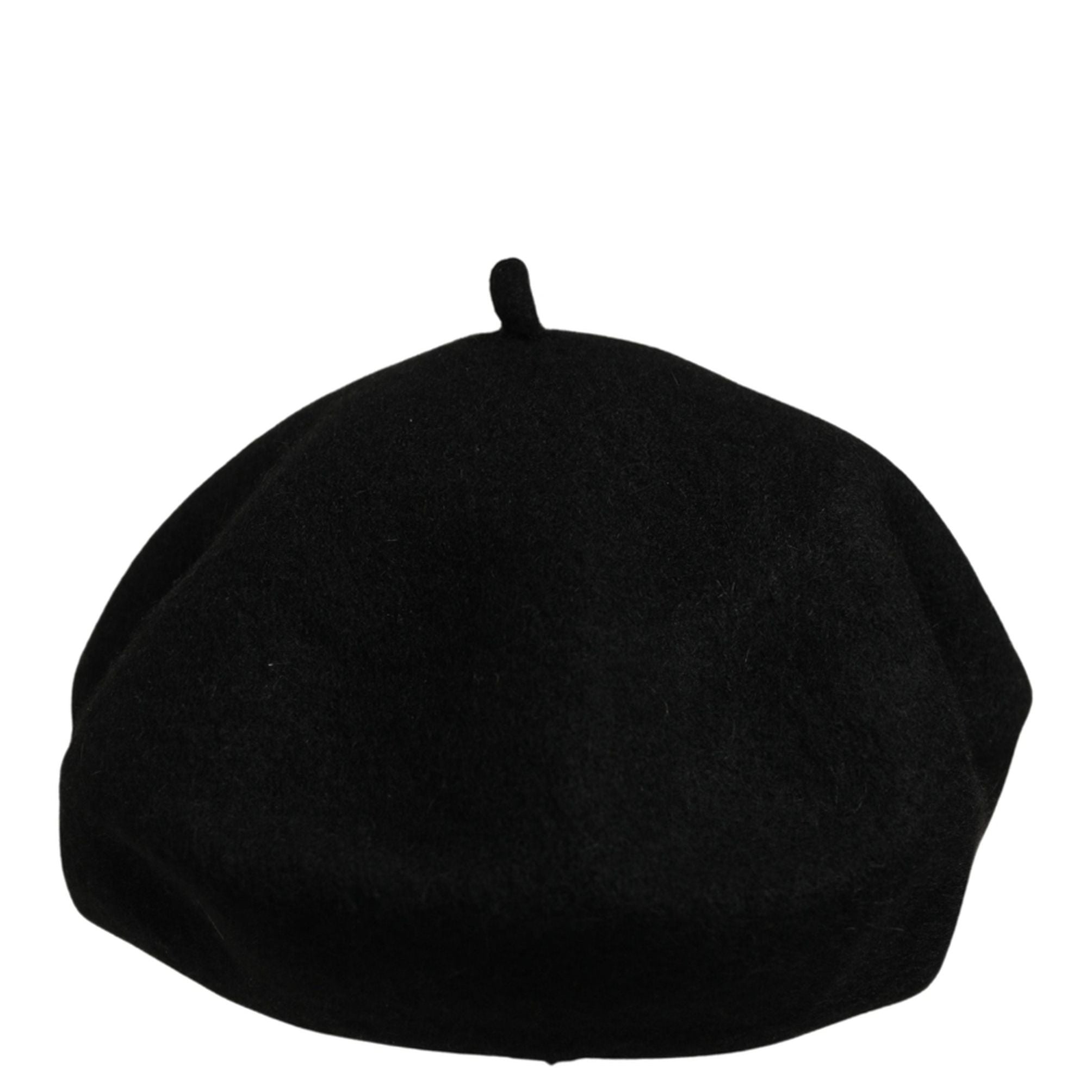 Dolce & Gabbana Black Wool French Style Beret Capello Hat
