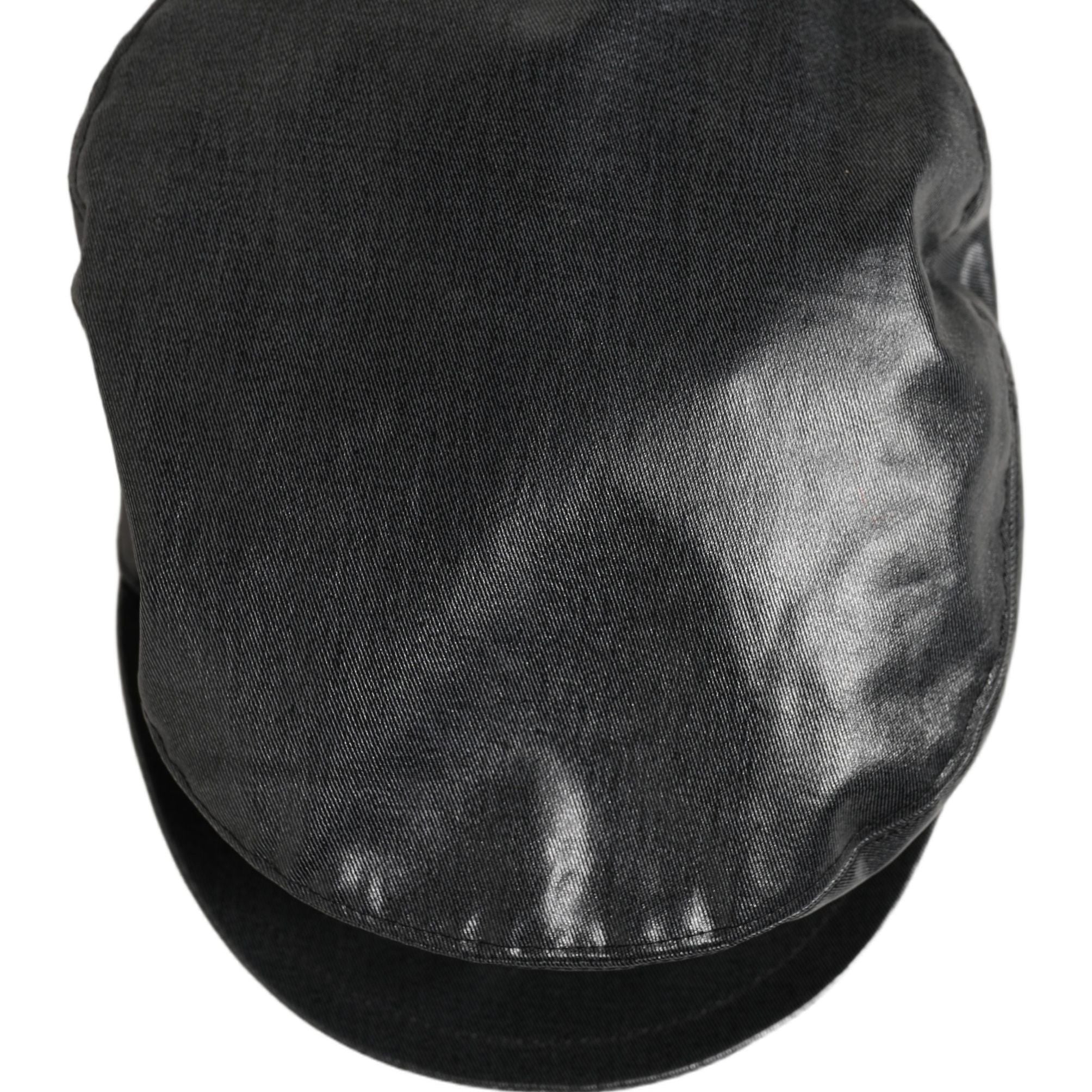 Dolce & Gabbana Black Cotton Gold DG Chain Baker Boy Capello Hat