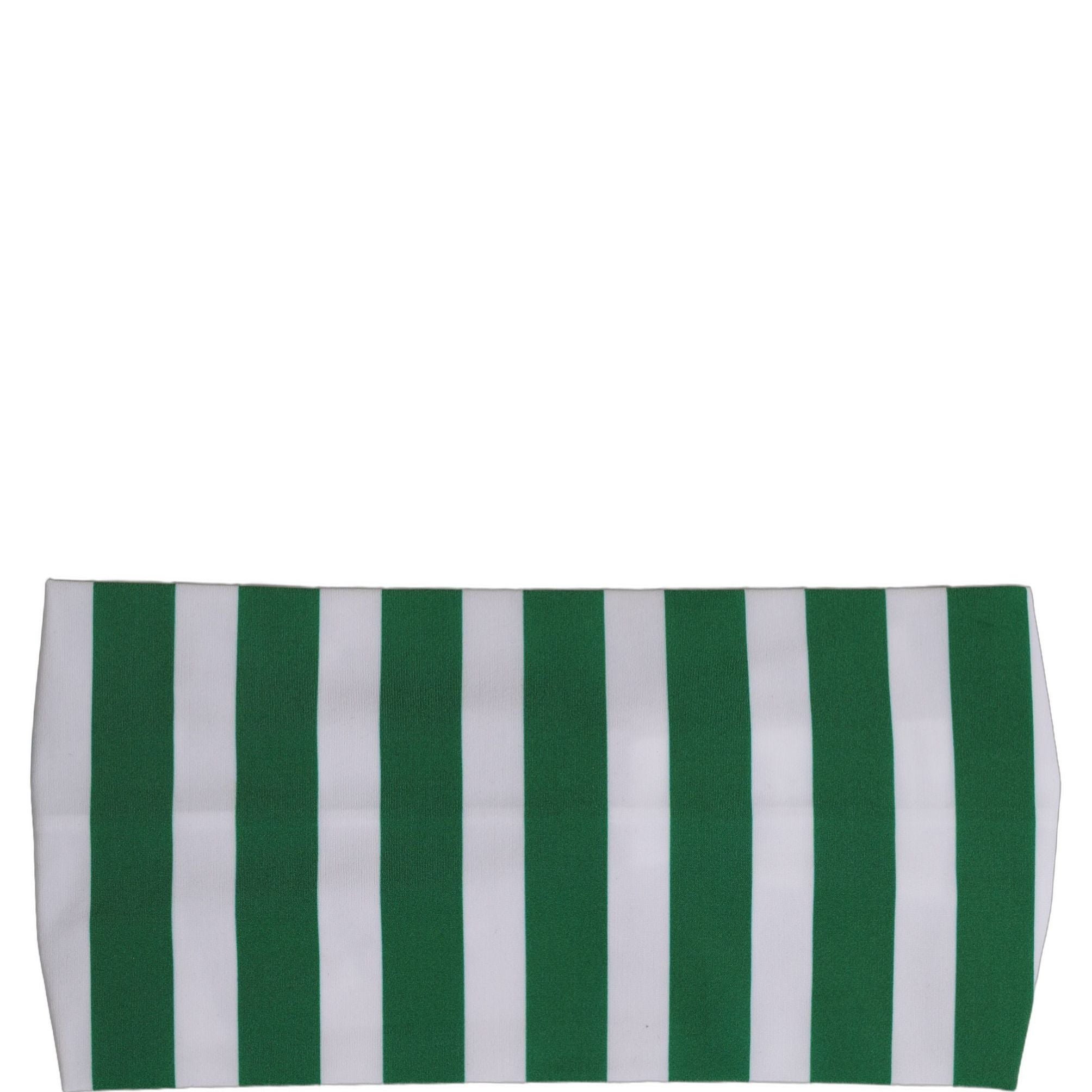 Dolce & Gabbana Green White Stripes Nylon Head Wrap One Size Headband