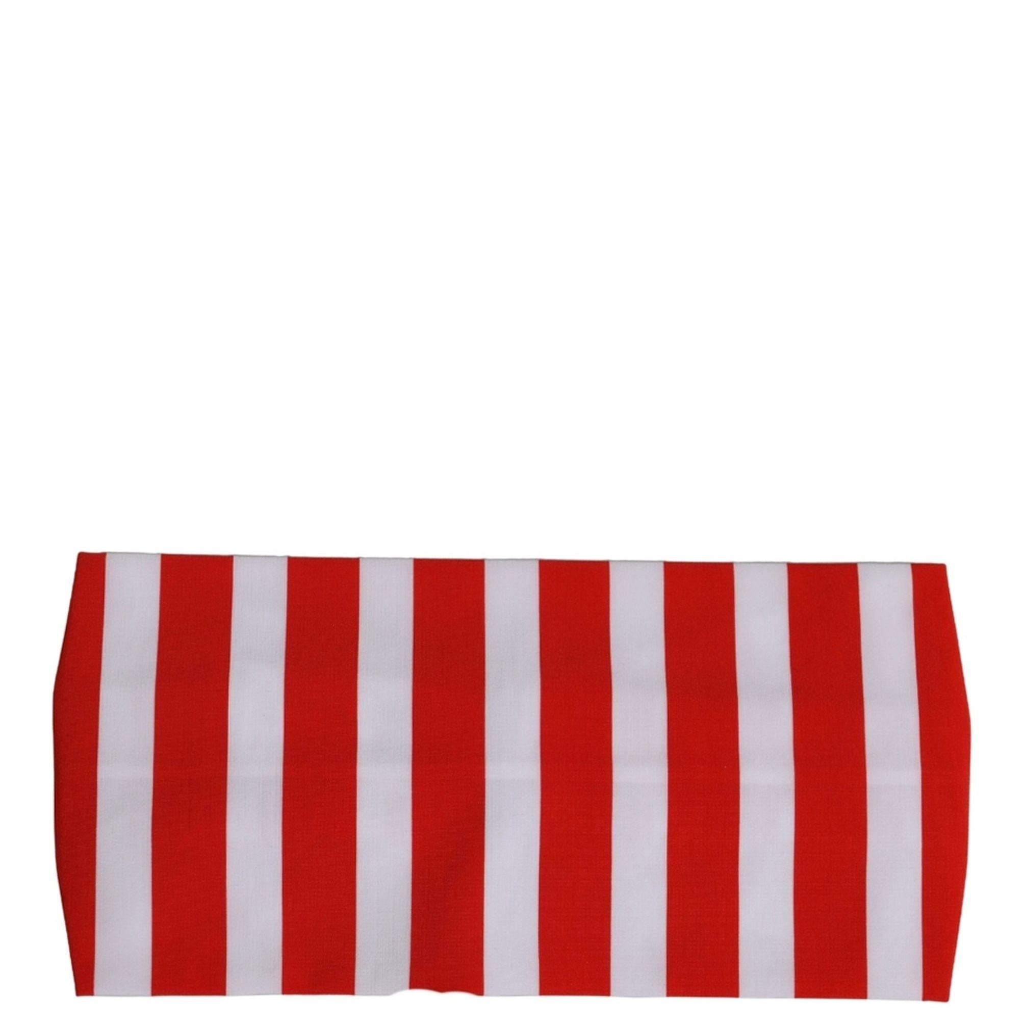 Dolce & Gabbana Red White Stripes Nylon Head Wrap One Size Headband
