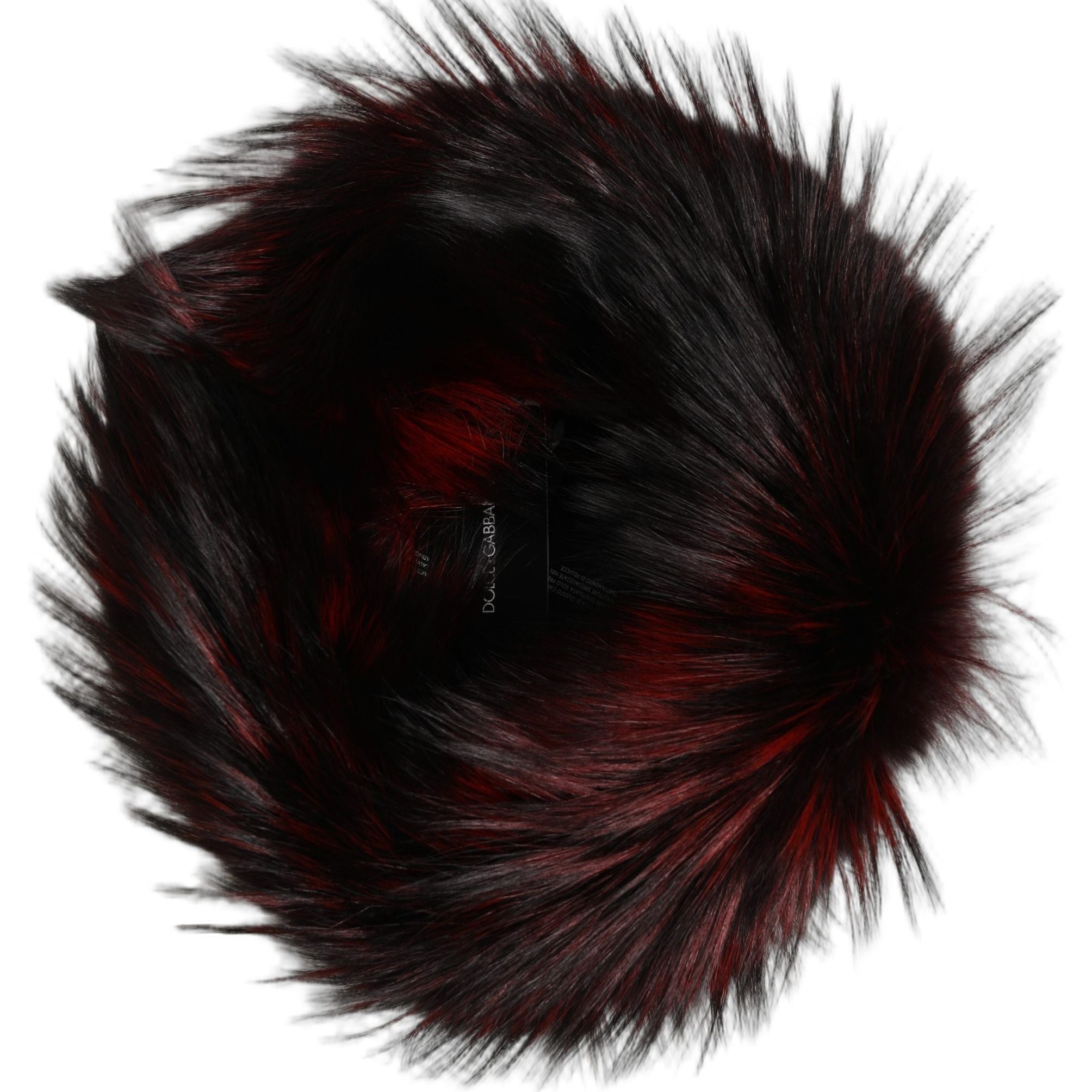 Dolce & Gabbana Red Fox Mink Fur Womens Bucket Capello Hat