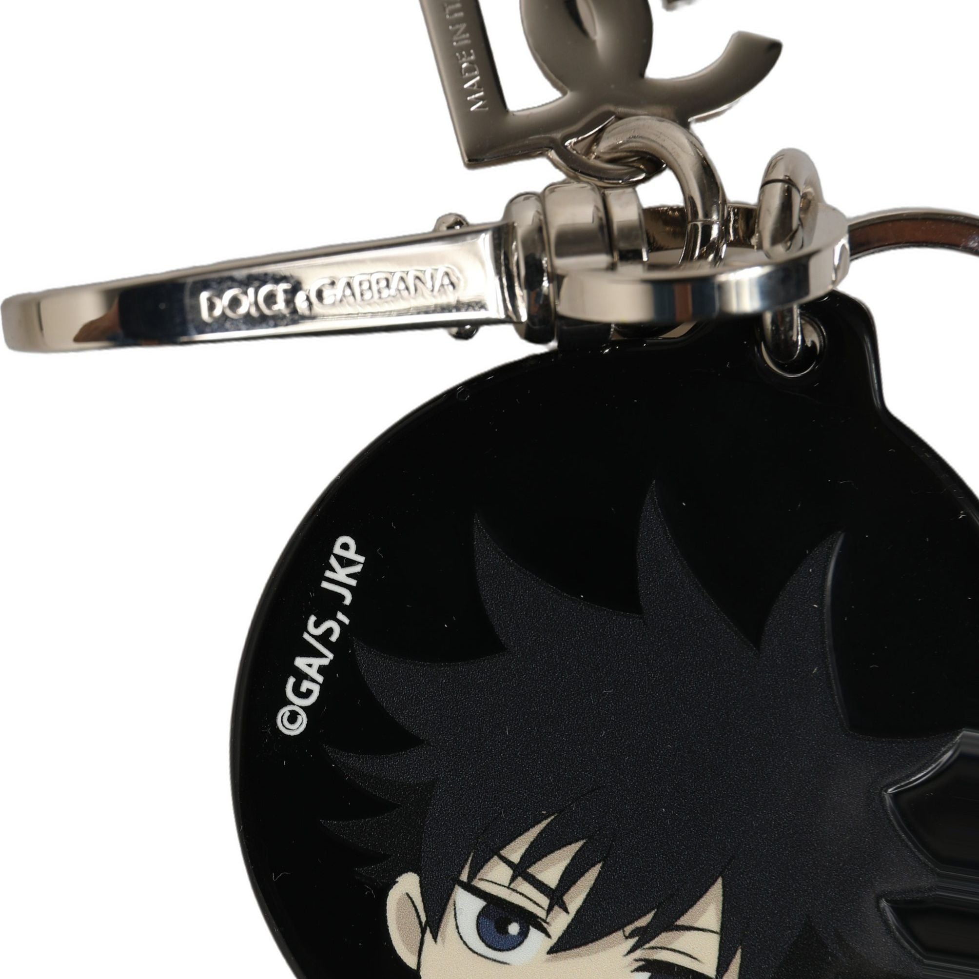 Dolce & Gabbana Black Fushiguro Megumi Charm Metal Keychain Keyring