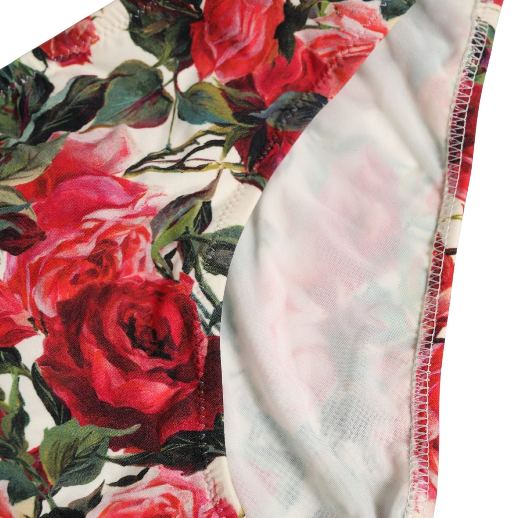 Dolce & Gabbana Multicolor Floral Print Beachwear Bikini Bottom
