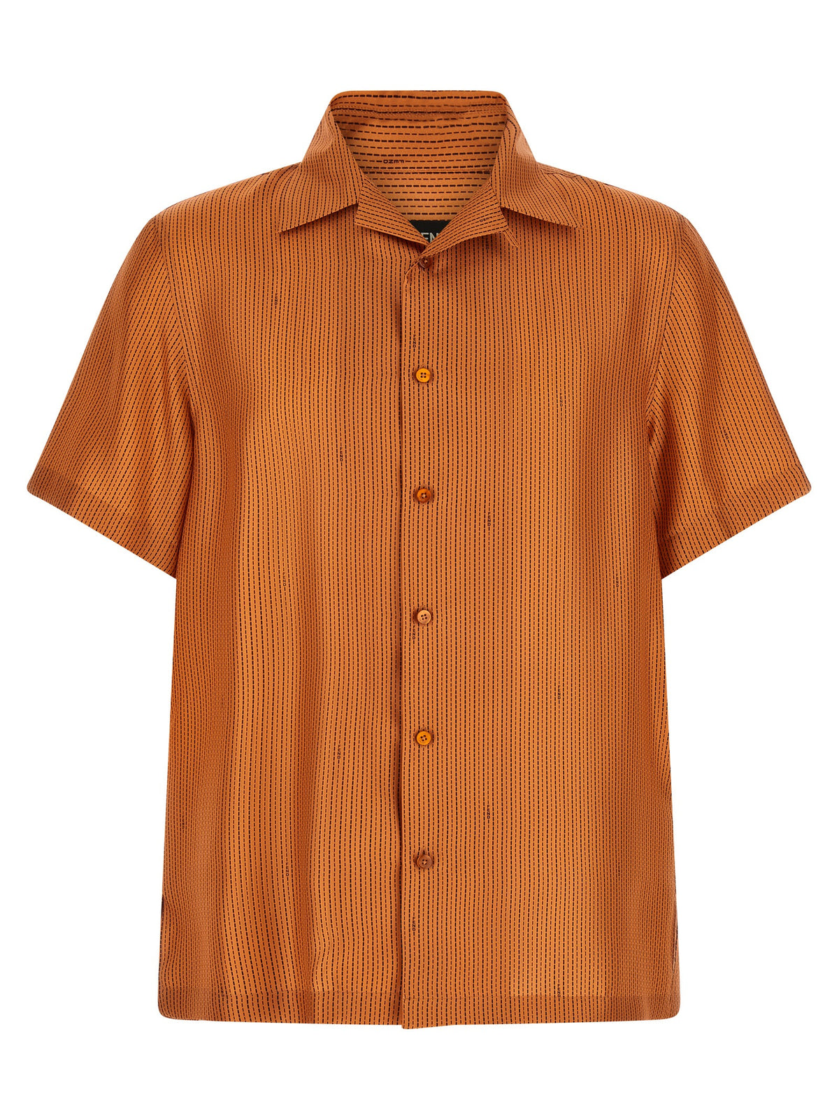 Fendi Orange Silk Blouse
