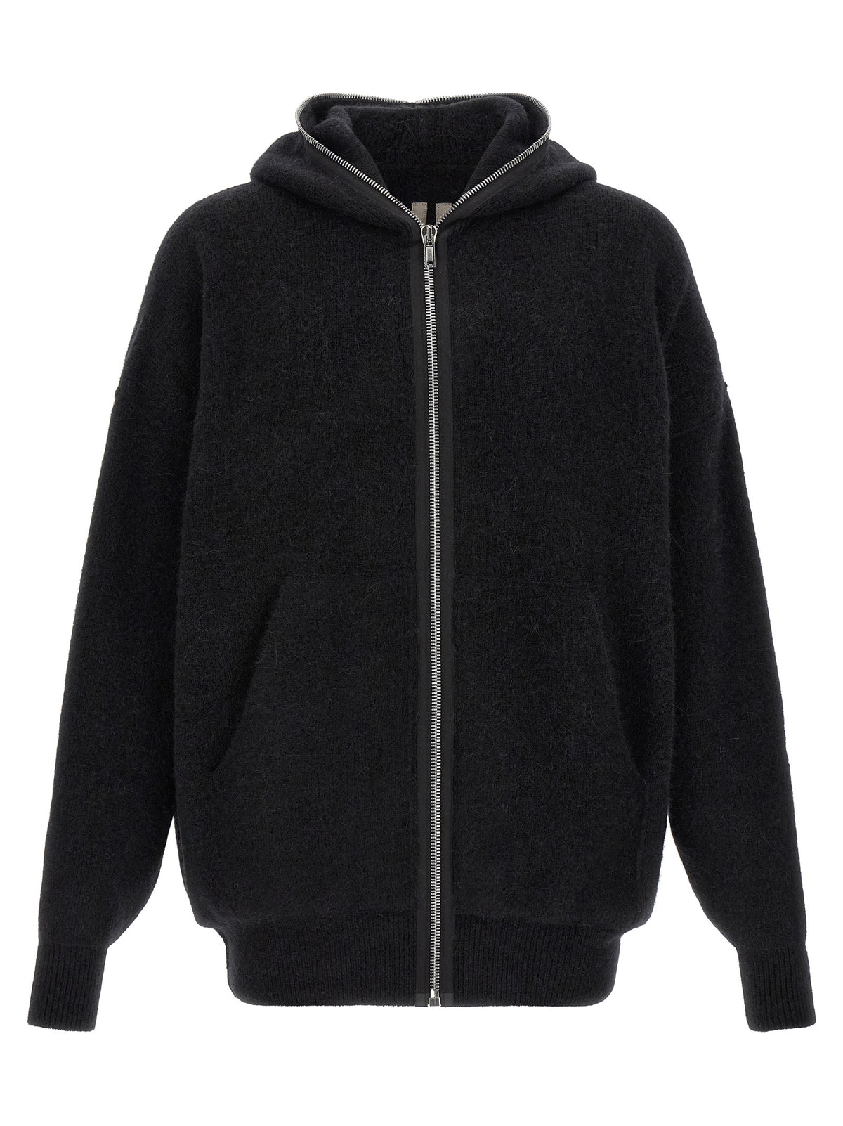 Rick Owens Black Marabou Sweatshirt