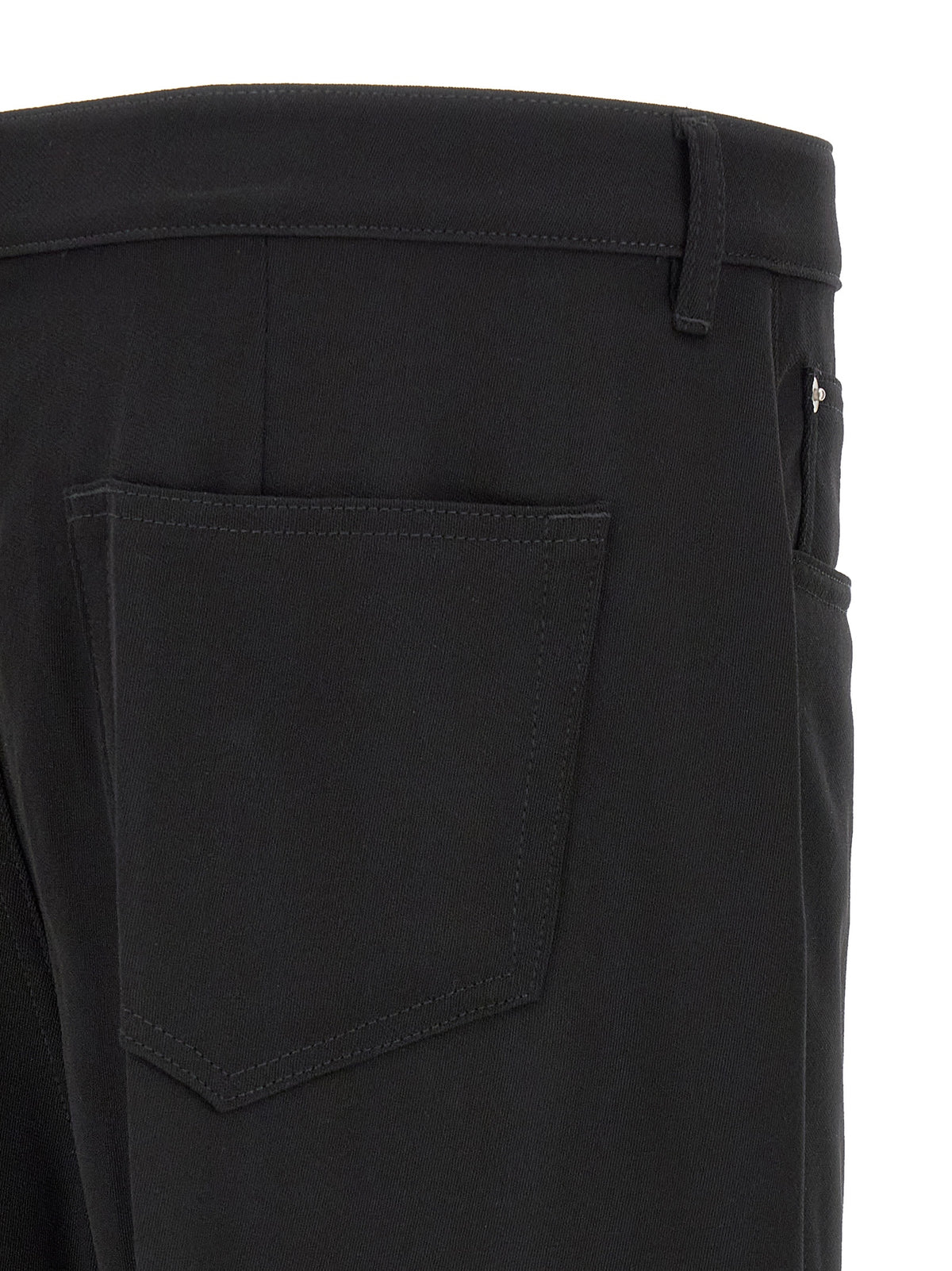 Rick Owens Black Cotton Relaxed Fit Jeans