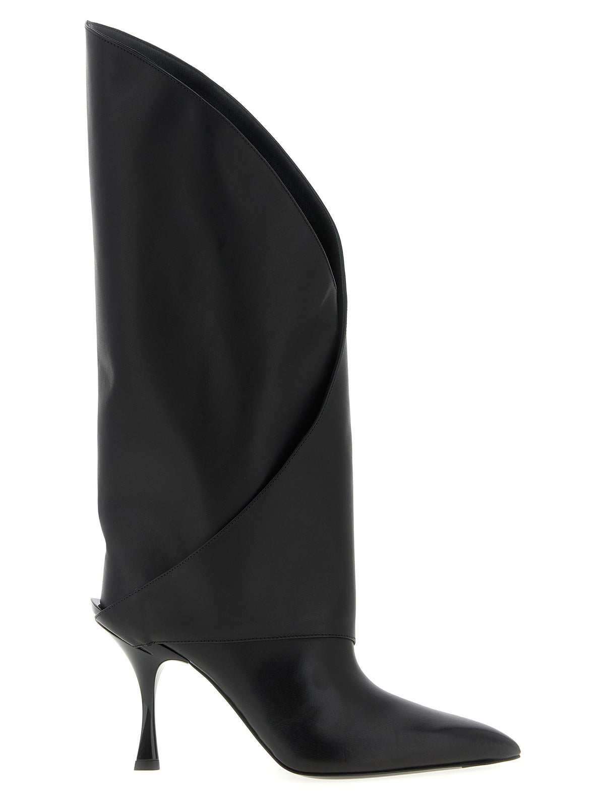 Balmain Black Calfskin Over The Knee