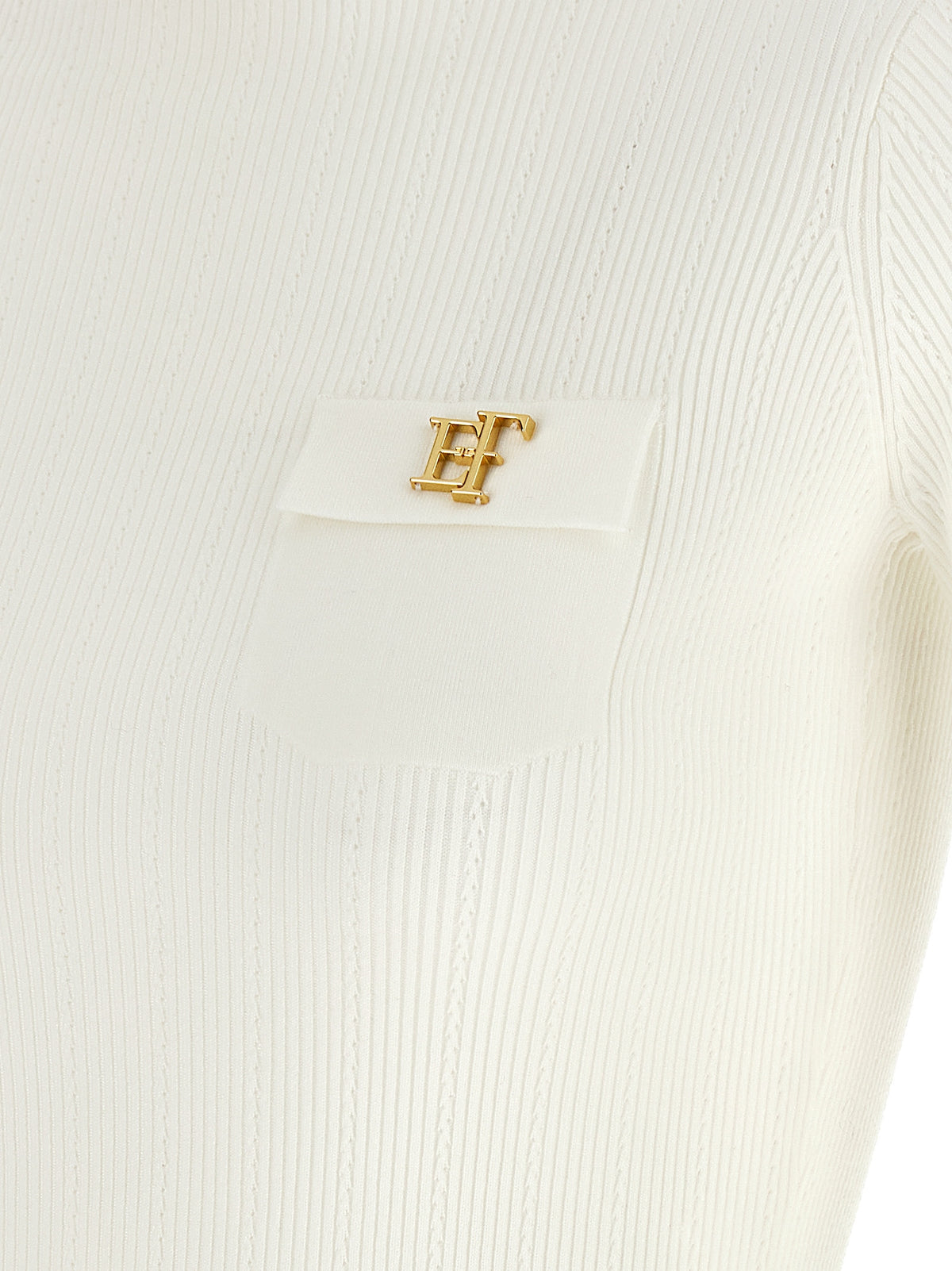 Elisabetta Franchi White Lycra Cardigan