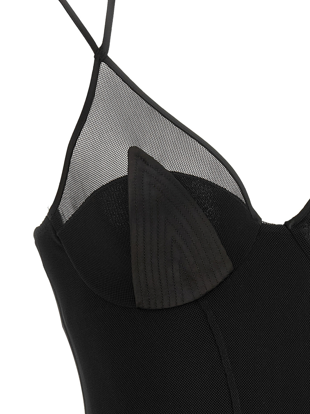 Elisabetta Franchi Black Polyamide Long Dress