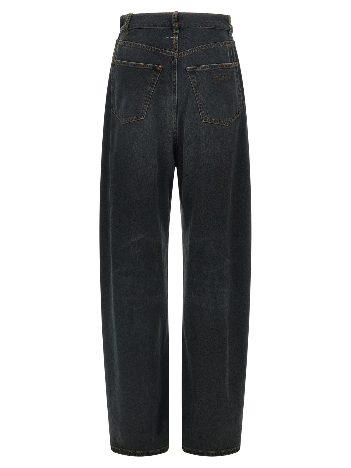 MM6 Maison Margiela Blue Cotton Flared Jeans