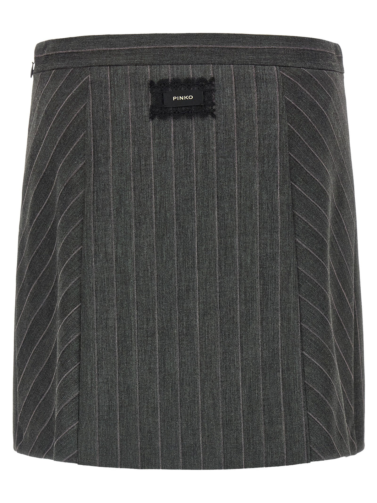 PINKO Gray Polyester Long Skirt