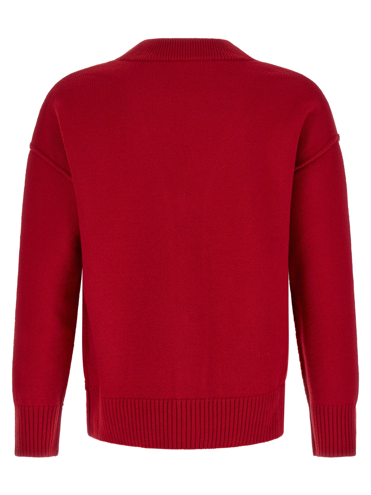 Ami Paris Red Wool Cardigan