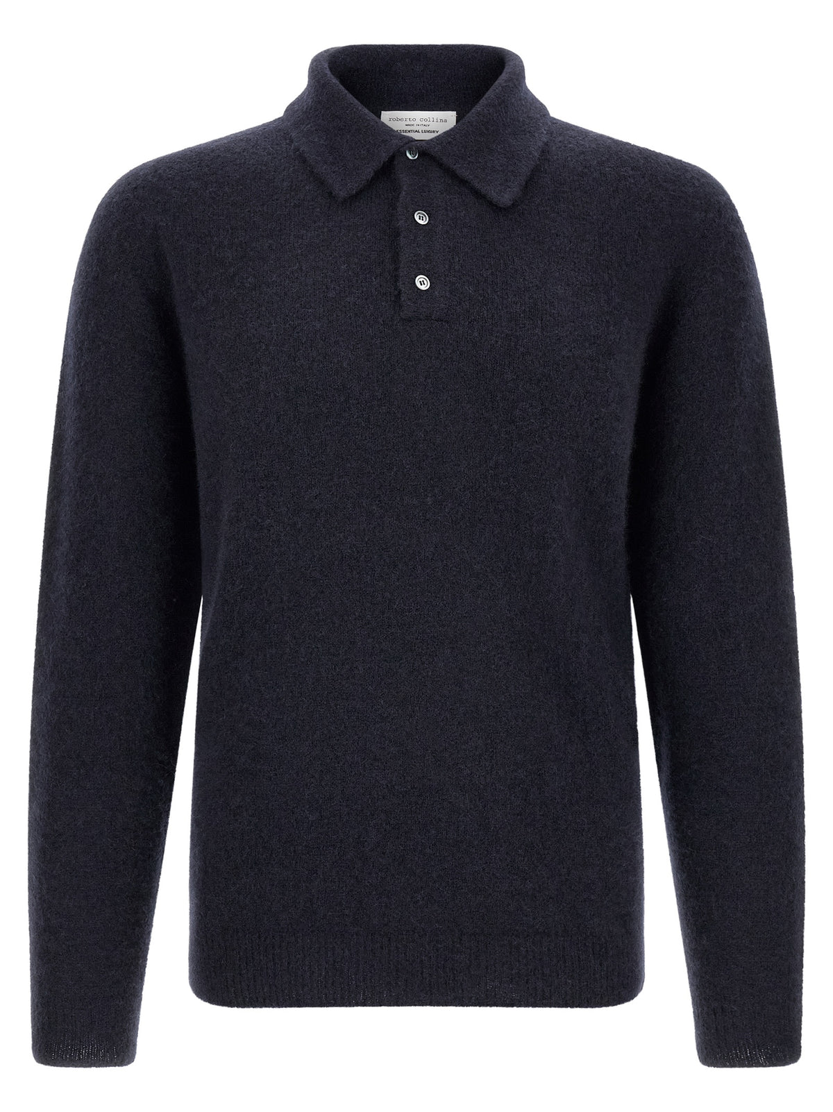 Roberto Collina Blue Cashmere Polo Shirt