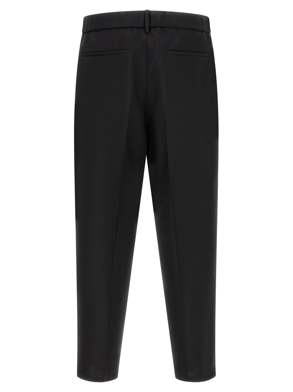 Jil Sander Black Virgin Wool Cropped Pants