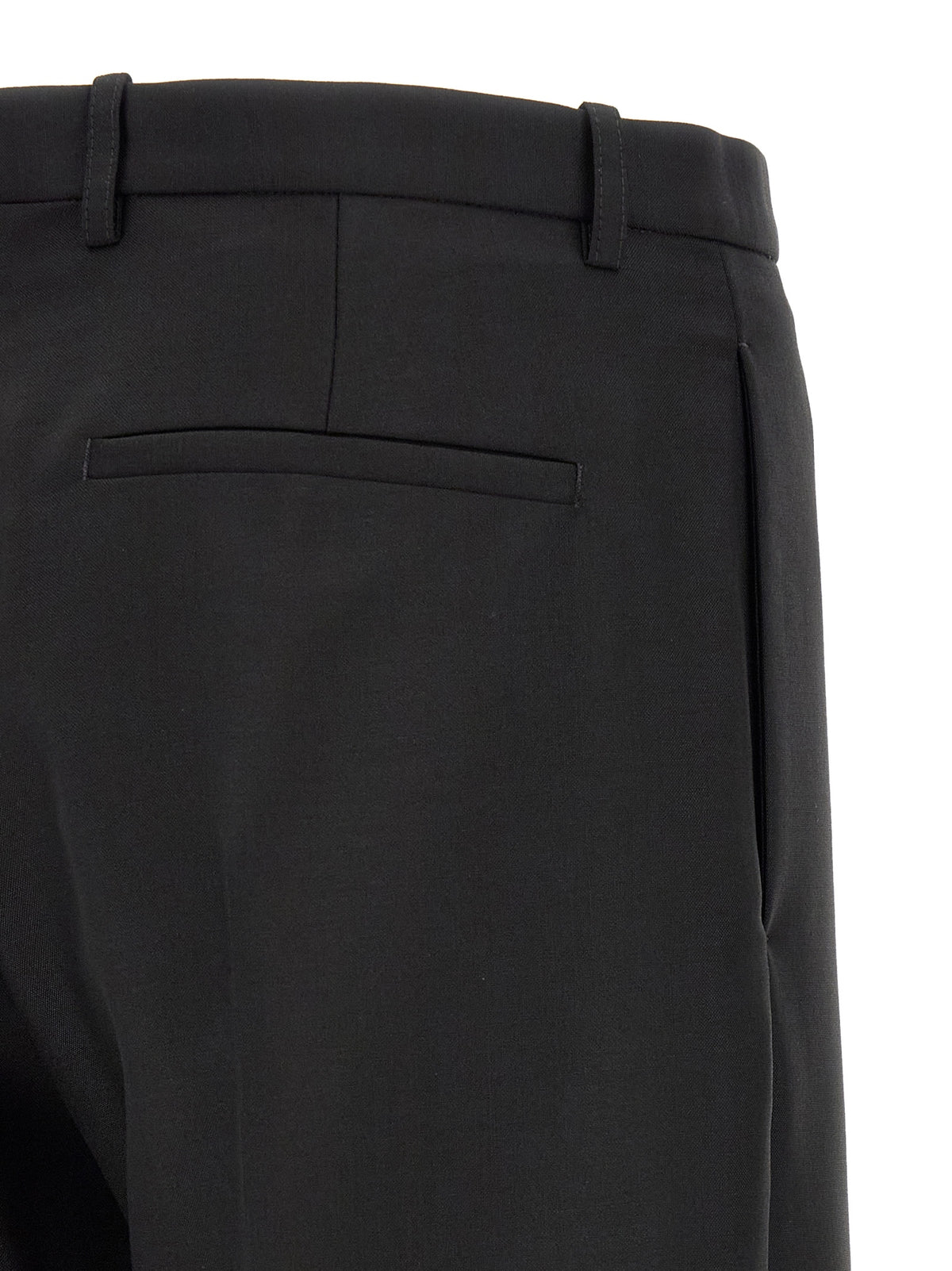 Jil Sander Black Virgin Wool Dress Pants