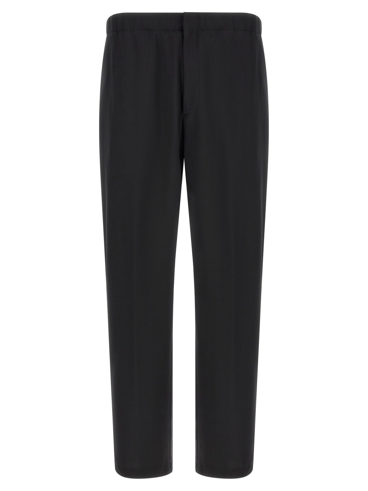 Lardini Black Virgin Wool Dress Pants