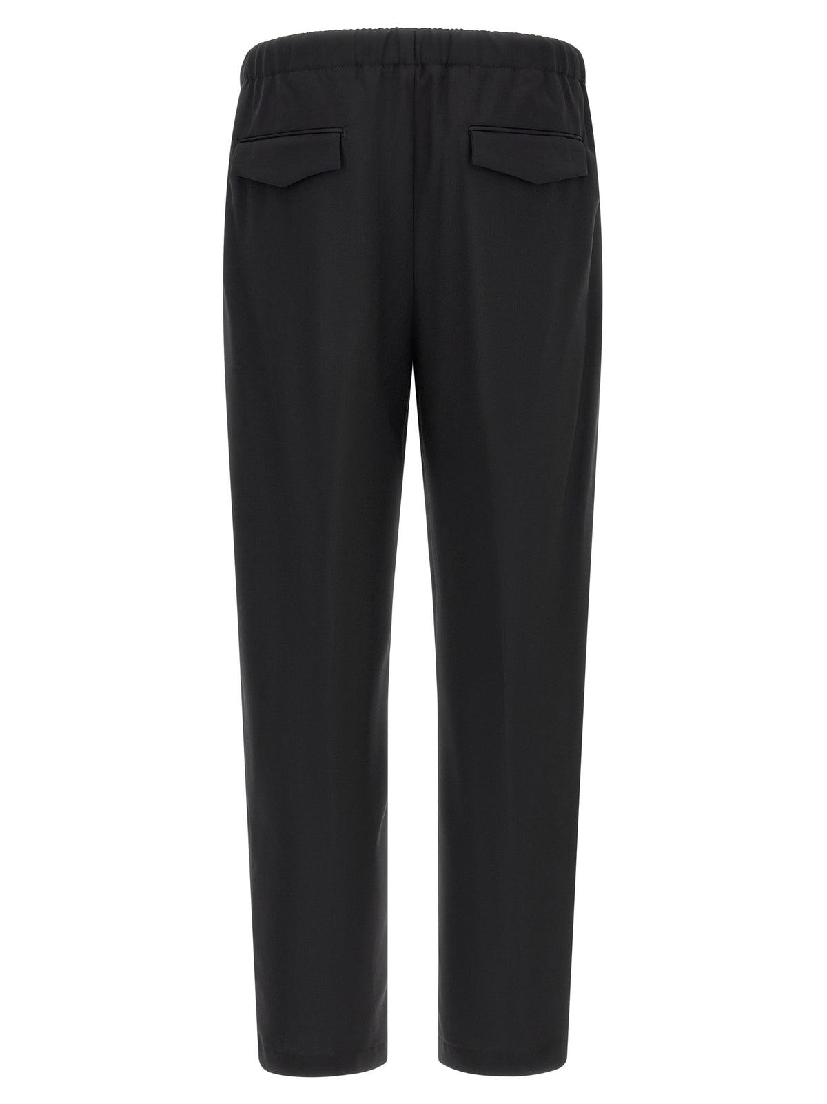 Lardini Black Virgin Wool Dress Pants