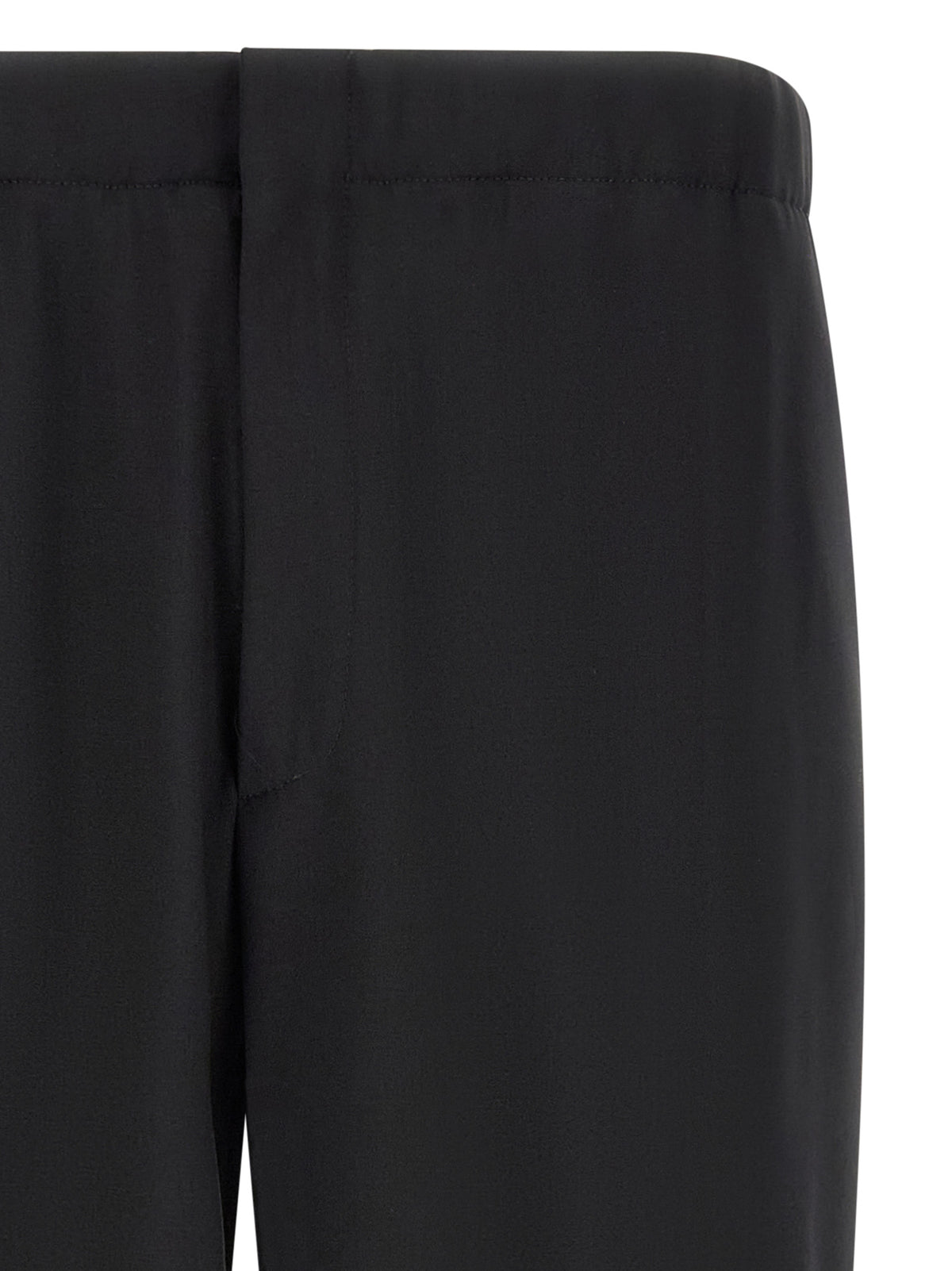 Lardini Black Virgin Wool Dress Pants