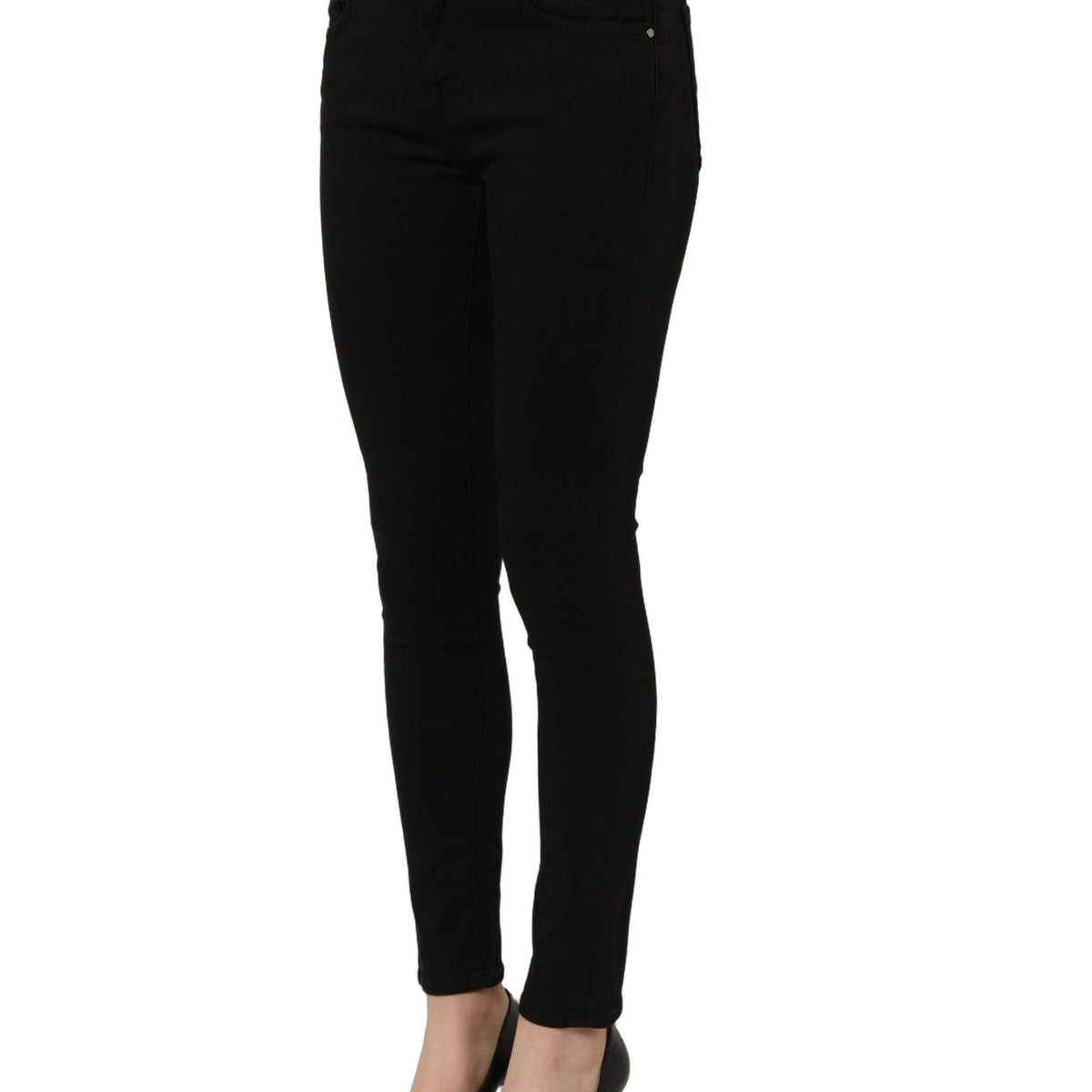 Dolce & Gabbana Black Cotton Stretch Skinny Denim Jeans