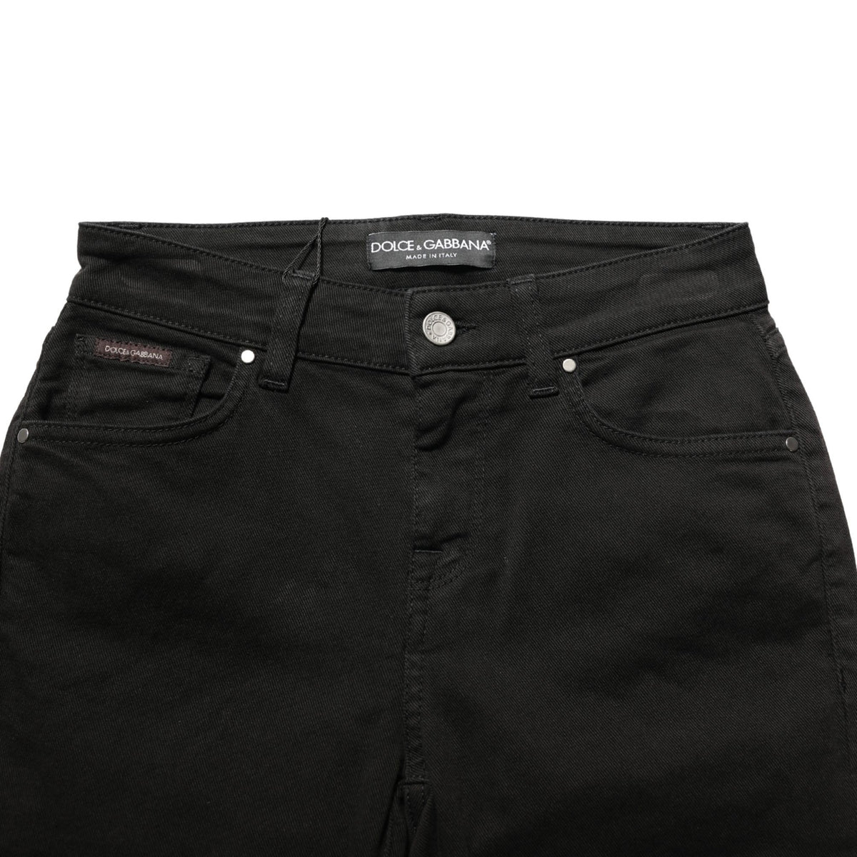 Dolce & Gabbana Black Cotton Stretch Skinny Denim Jeans