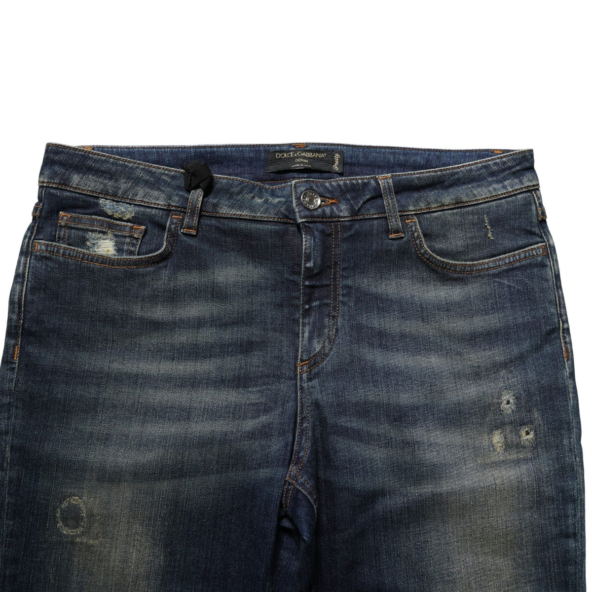 Dolce & Gabbana Blue Cotton Stretch Skinny Denim Jeans