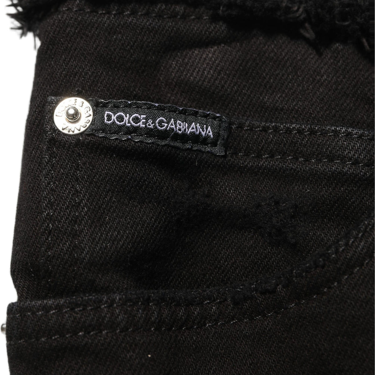 Dolce & Gabbana Black Cotton Skinny Denim Trouser Jeans