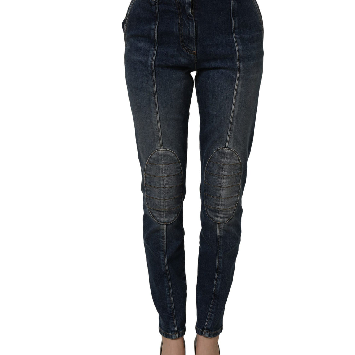 Dolce & Gabbana Dark Blue Cotton Stretch Skinny Denim Jeans