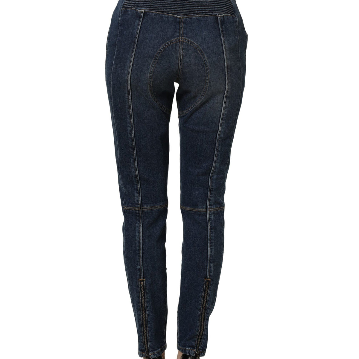 Dolce & Gabbana Dark Blue Cotton Stretch Skinny Denim Jeans
