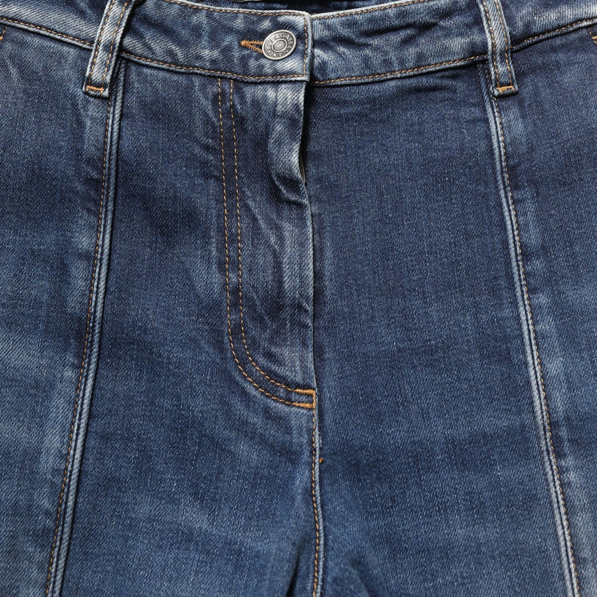 Dolce & Gabbana Dark Blue Cotton Stretch Skinny Denim Jeans