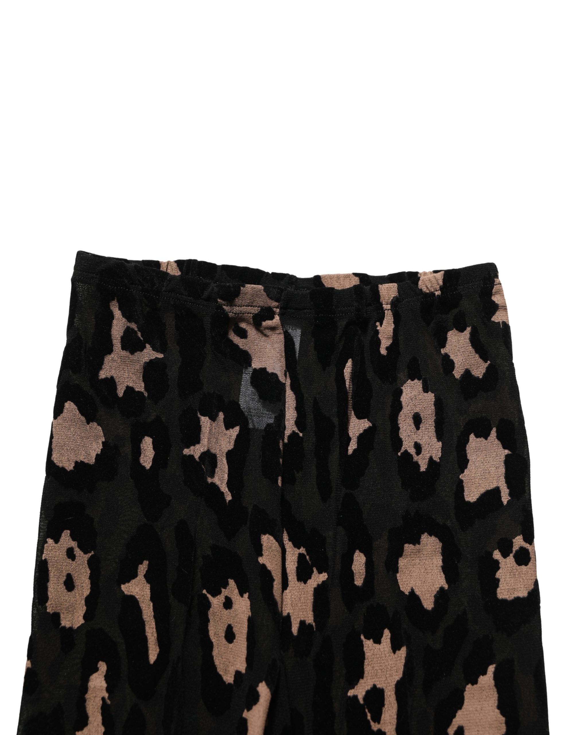 Dolce & Gabbana Black Leopard Nylon Tights Stocking Pantyhose Socks