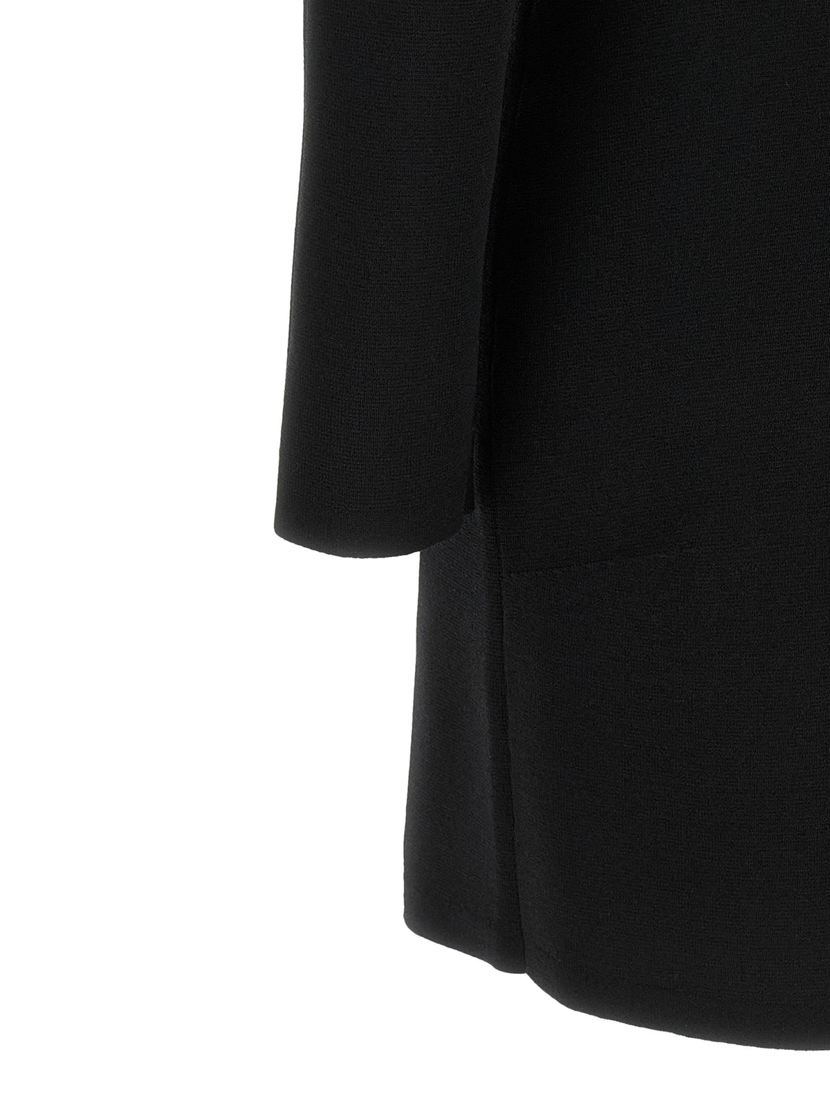 Elisabetta Franchi Black Viscose Short Dress