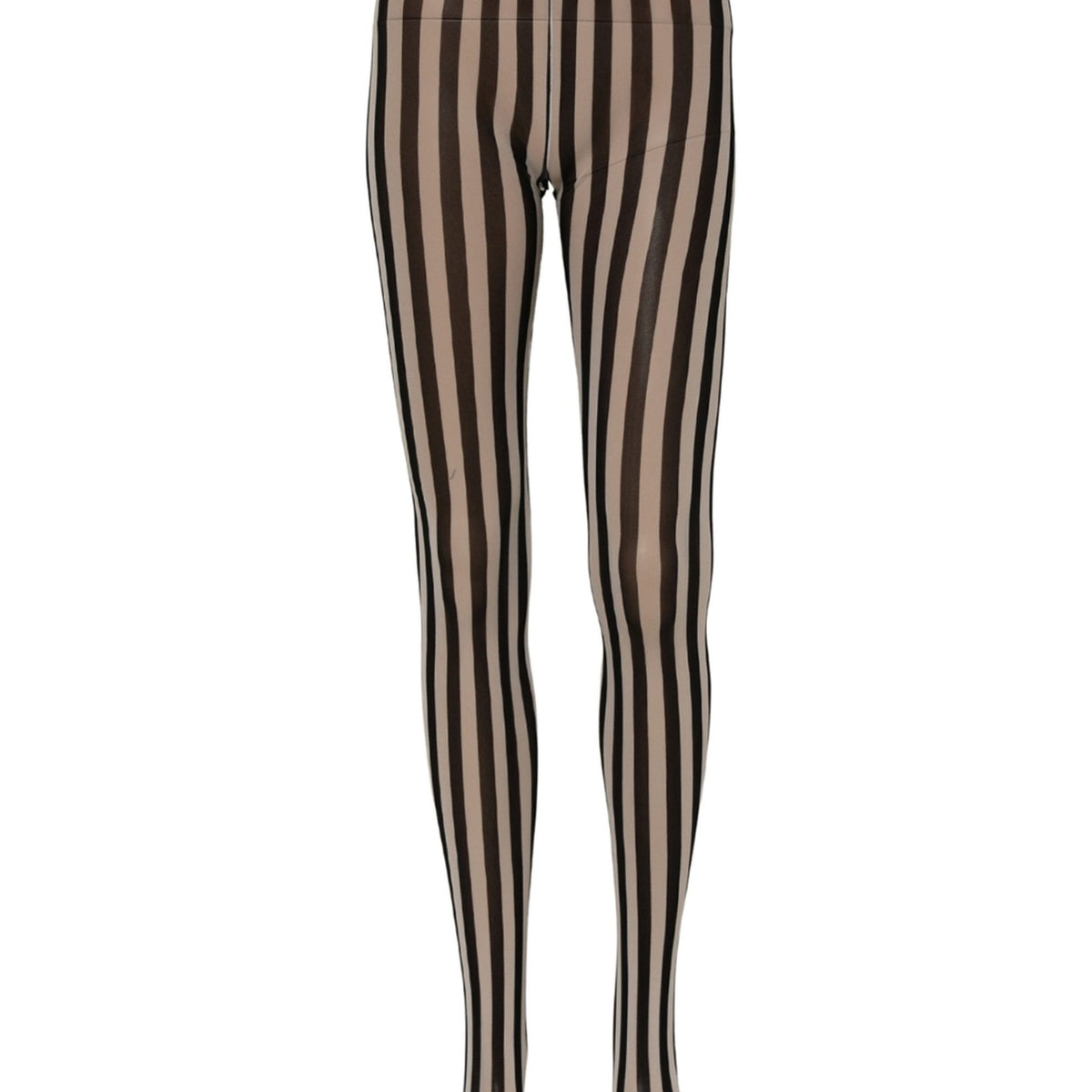 Dolce & Gabbana Black White Stripes Tights Stocking Pantyhose Socks