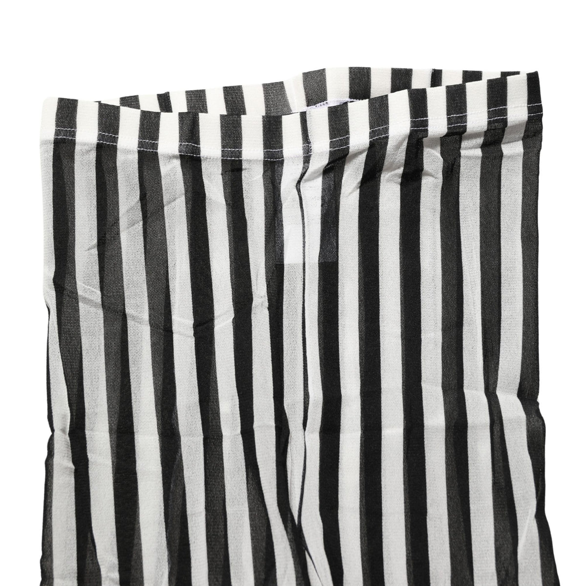 Dolce & Gabbana Black White Stripes Tights Stocking Pantyhose Socks
