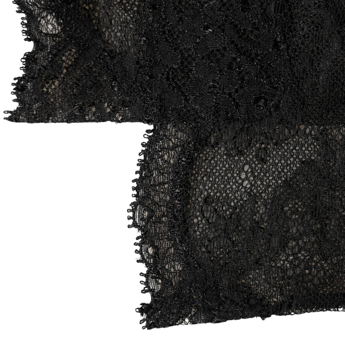 Dolce & Gabbana Black Floral Lace Nylon Stretch Knee High Socks