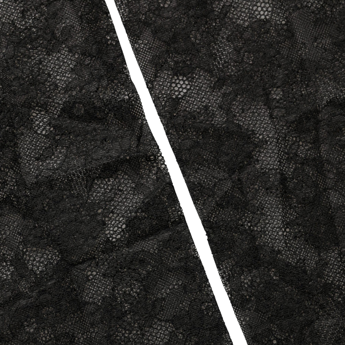 Dolce & Gabbana Black Floral Lace Nylon Stretch Knee High Socks