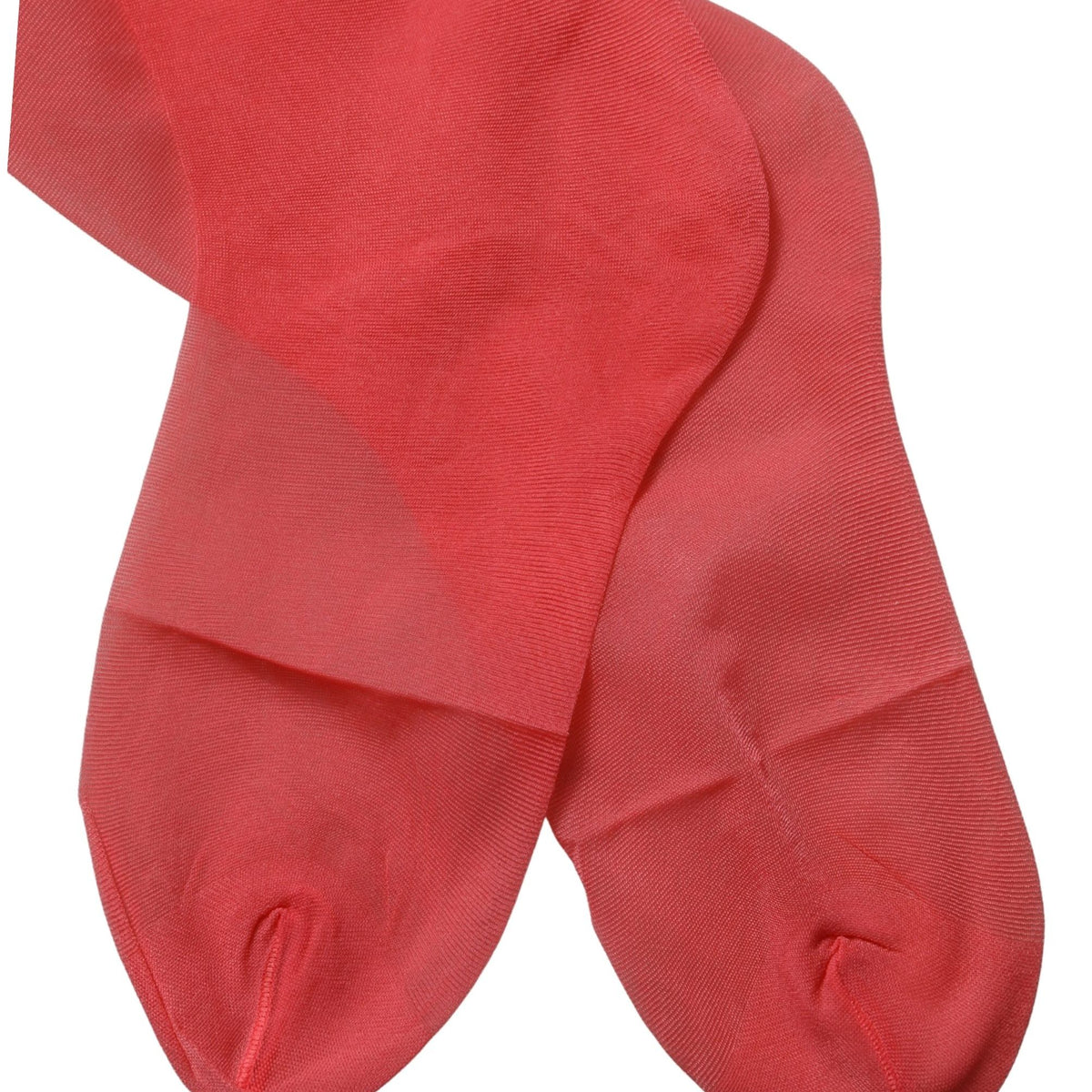 Dolce & Gabbana Red Nylon Mesh Sheer Calf Long Accessory Socks