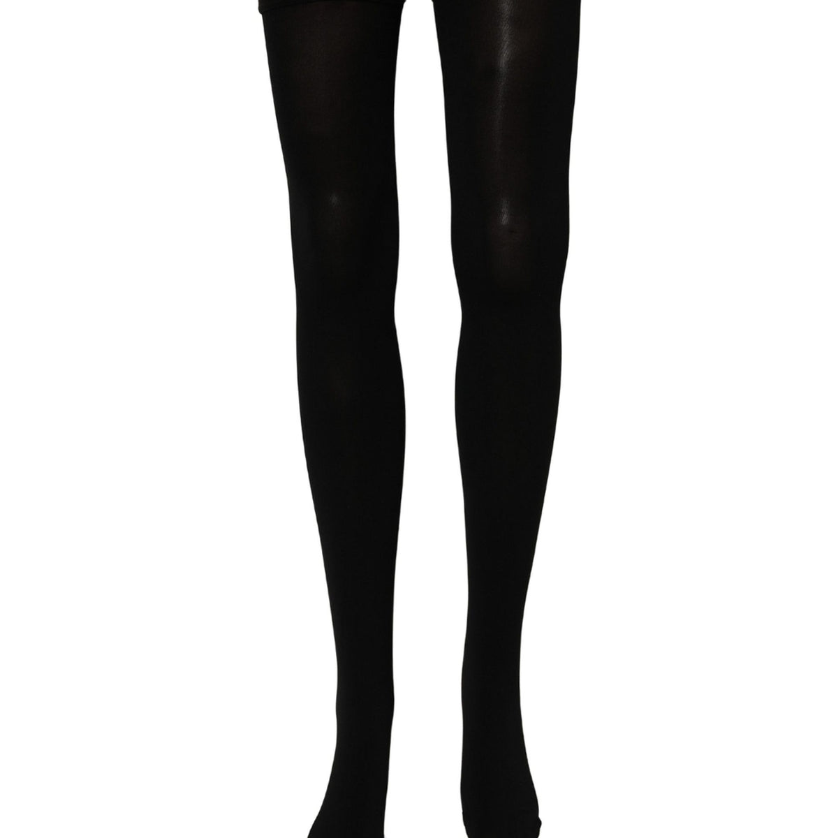 Dolce & Gabbana Black 100% Nylon Thigh High Stockings Socks