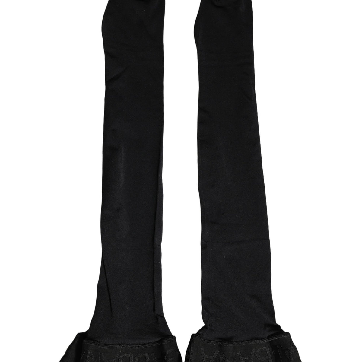 Dolce & Gabbana Black 100% Nylon Thigh High Stockings Socks