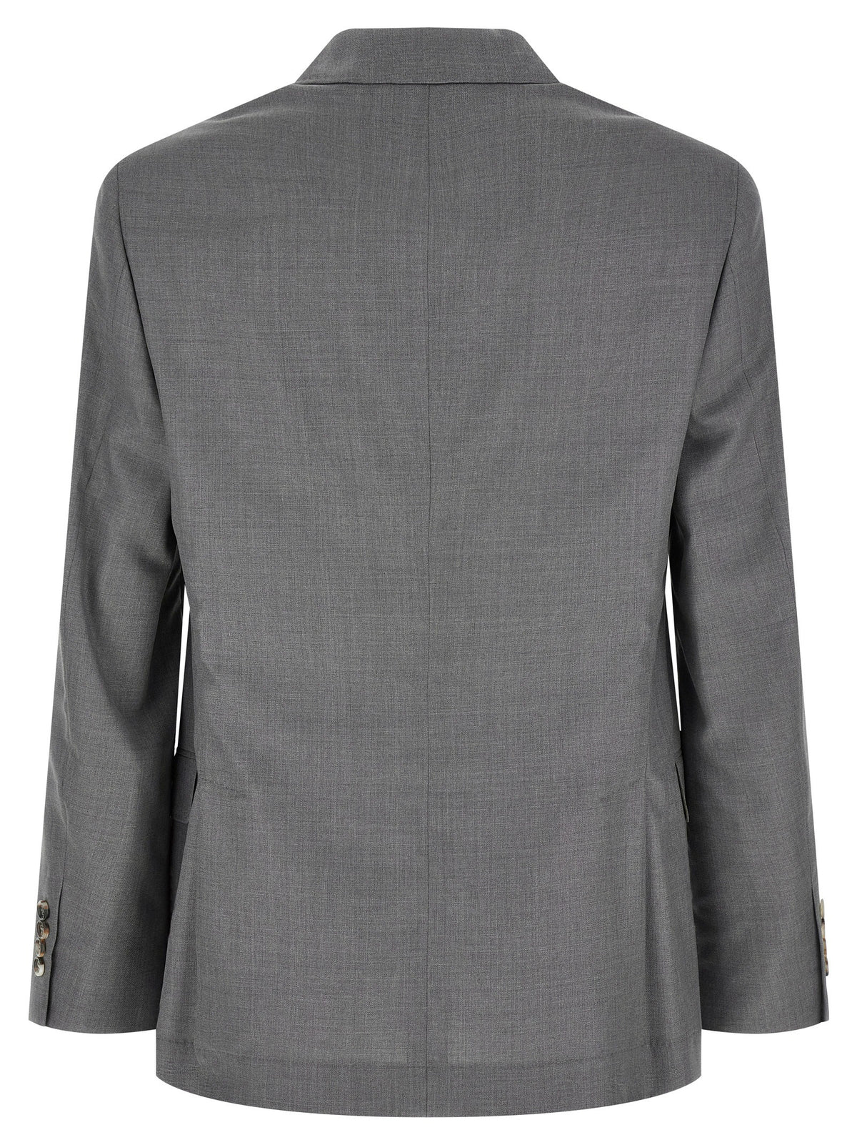 Brunello Cucinelli Gray Virgin Wool Blazer