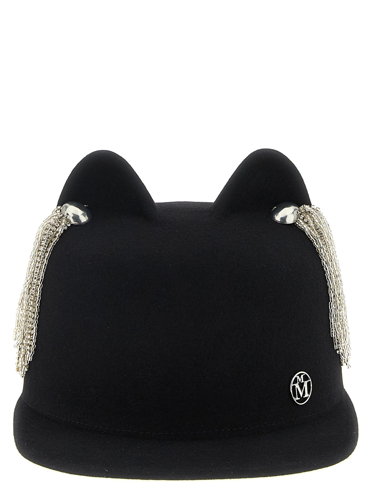Maison Michel Black Wool Hat