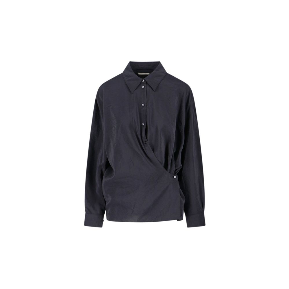 Lemaire Black Polyamide Dress Shirt