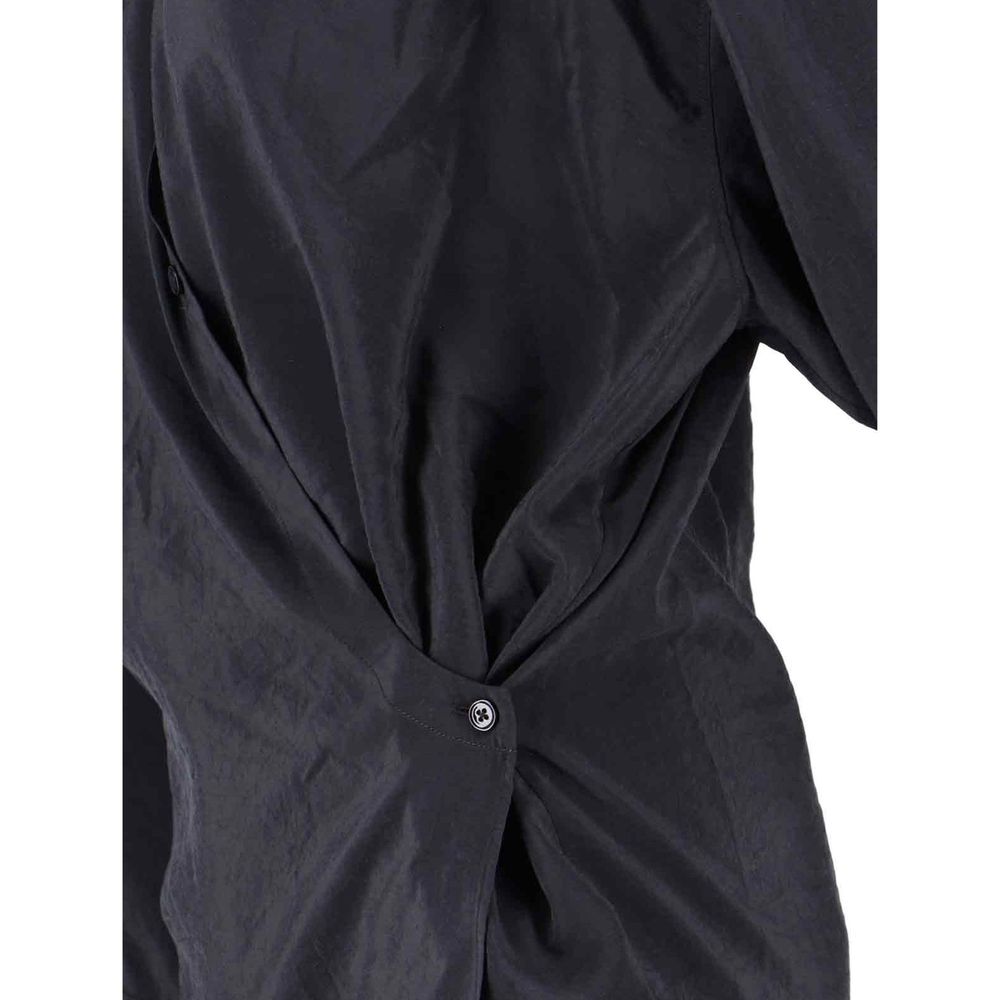 Lemaire Black Polyamide Dress Shirt
