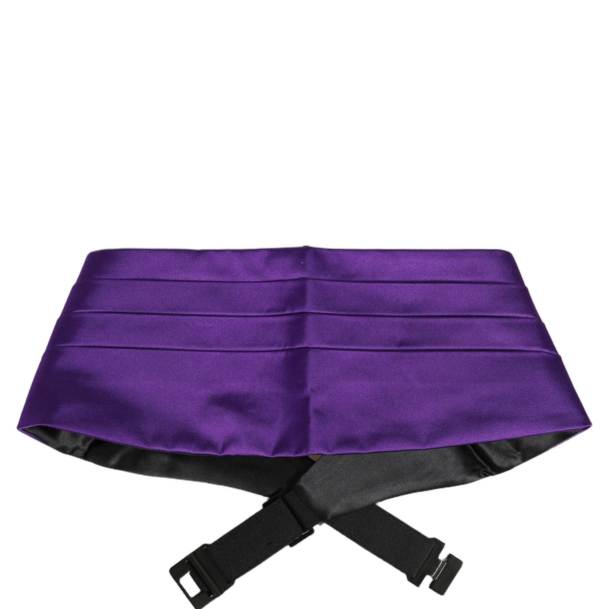 Dolce & Gabbana Violet Men 100% Silk Belt Waist Cummerbund